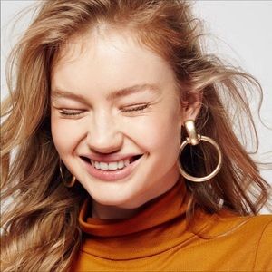 Free People Golden Orbital Earrings